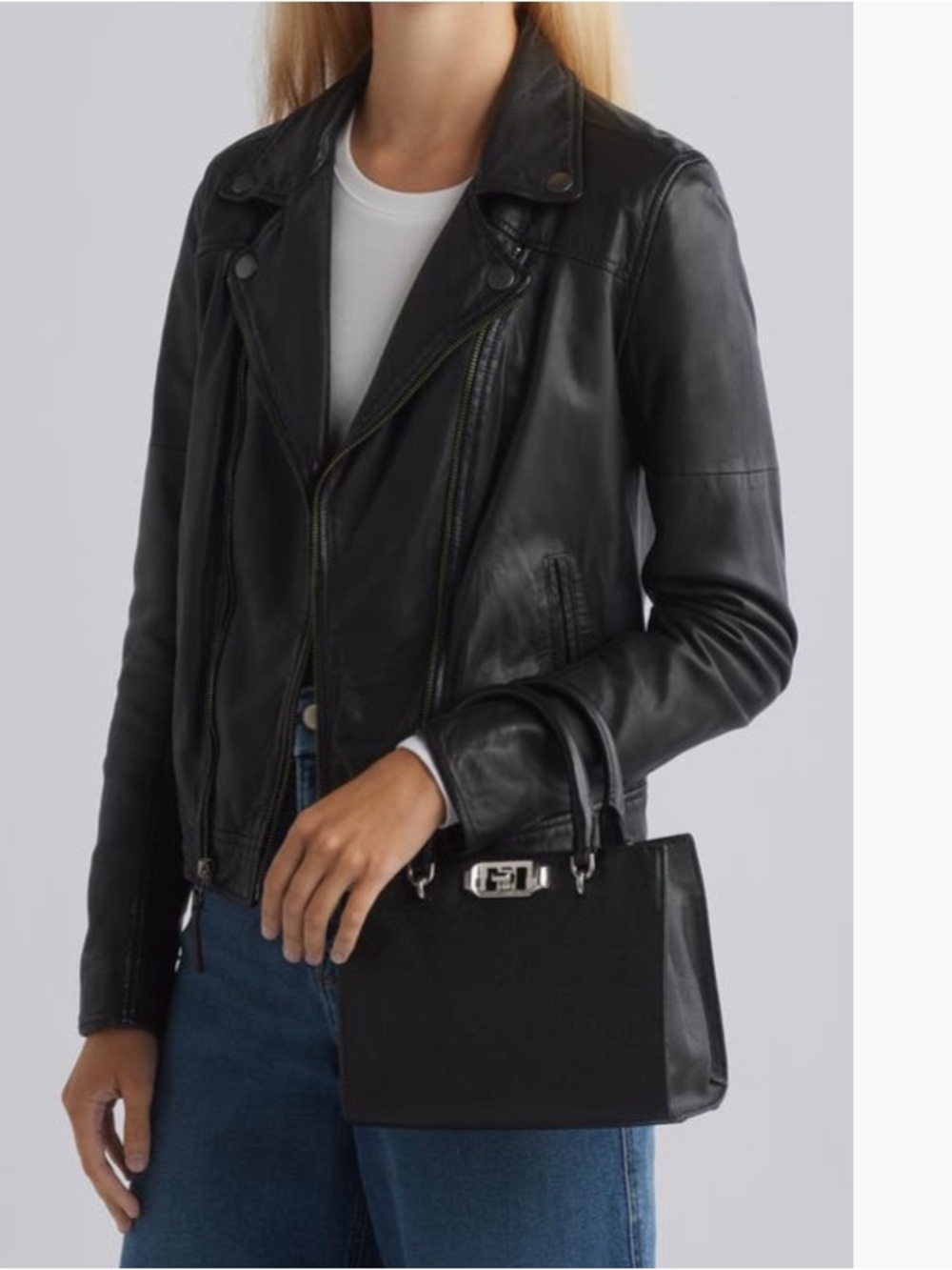 Rebecca Minkoff Amour Mini
Tote Black Leather Crossbody - Picture 4 of 14